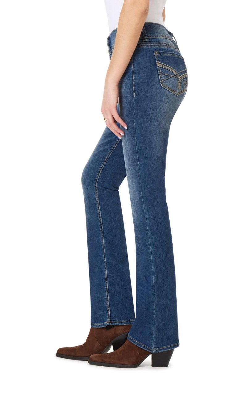 WallFlower Women's InstaStretch Luscious Curvy Bootcut Jeans, Magic, 9 - Image 3